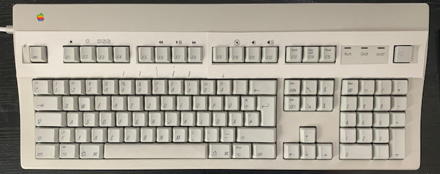 Apple Extended Keyboard II von oben